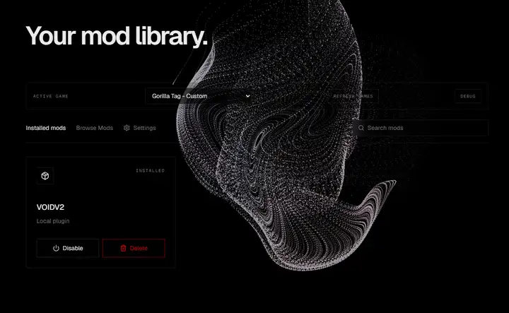 VOID Installed Mods view