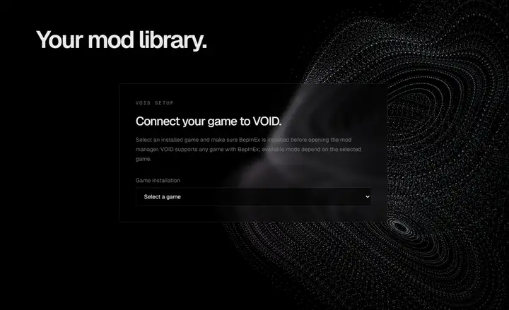 VOID game setup view